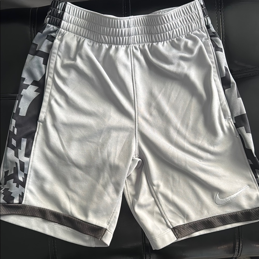 Nike Boys Light Gray BasketballShorts